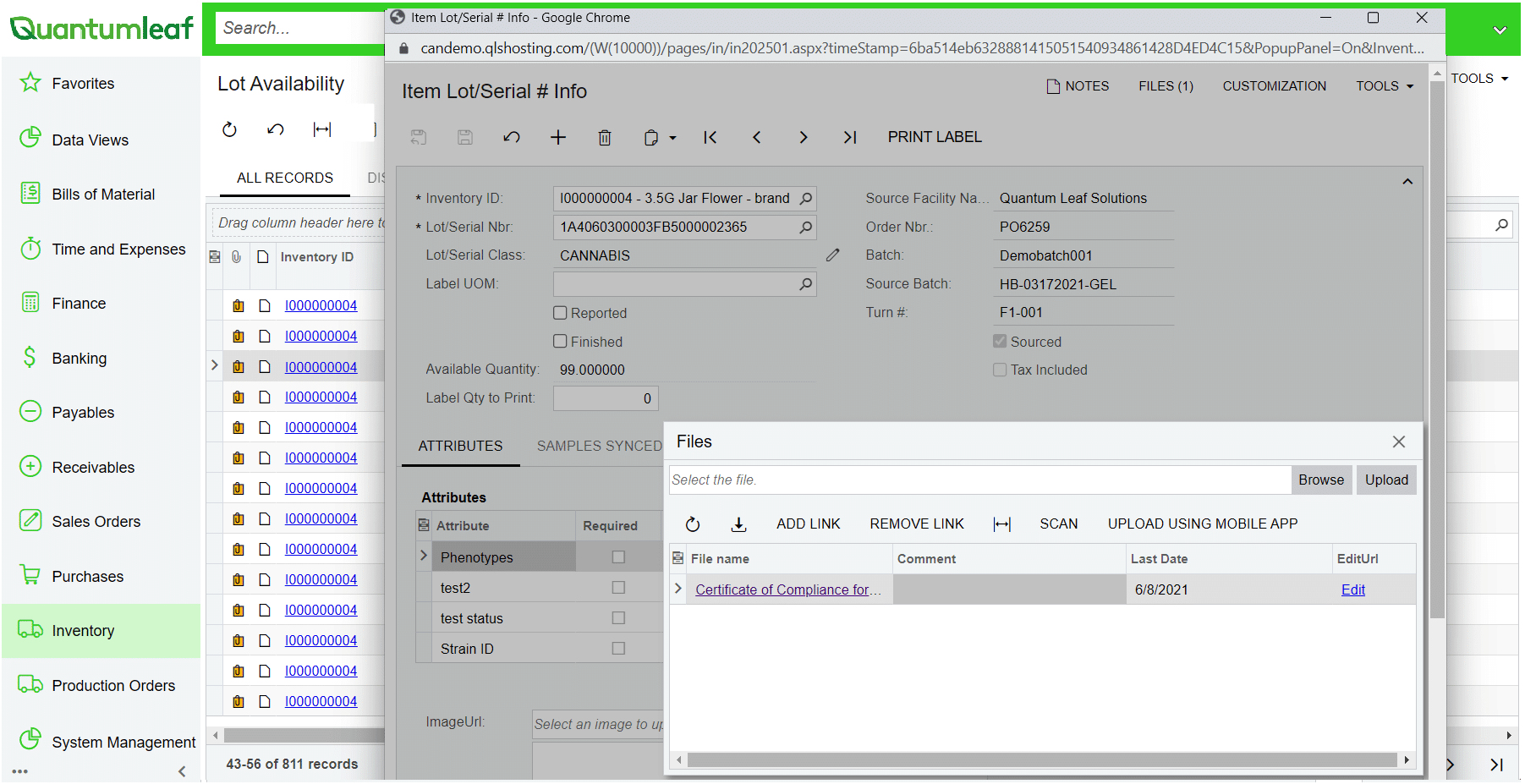 Automatically Attach COA Documents