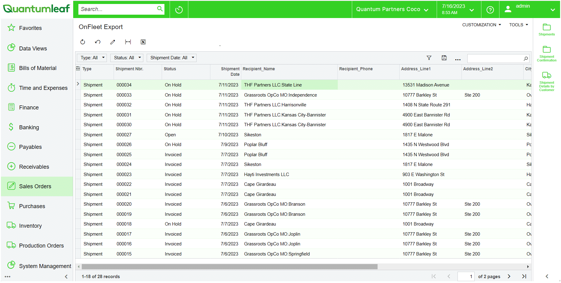 Integrate Delivery Management Software