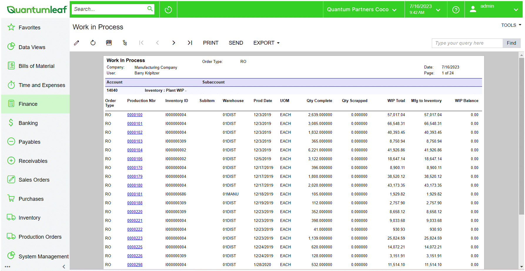 WIP Accounting